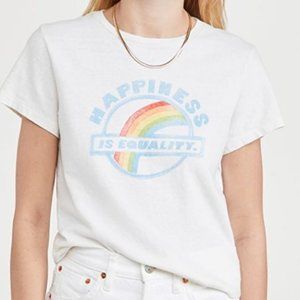 New RE/DONE Equality Classic Tee in Vintage White size Small